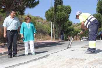 20110927_obras_SO Juan José Jiménez y Mari Carmen Florido comprobaron el avance de las obras